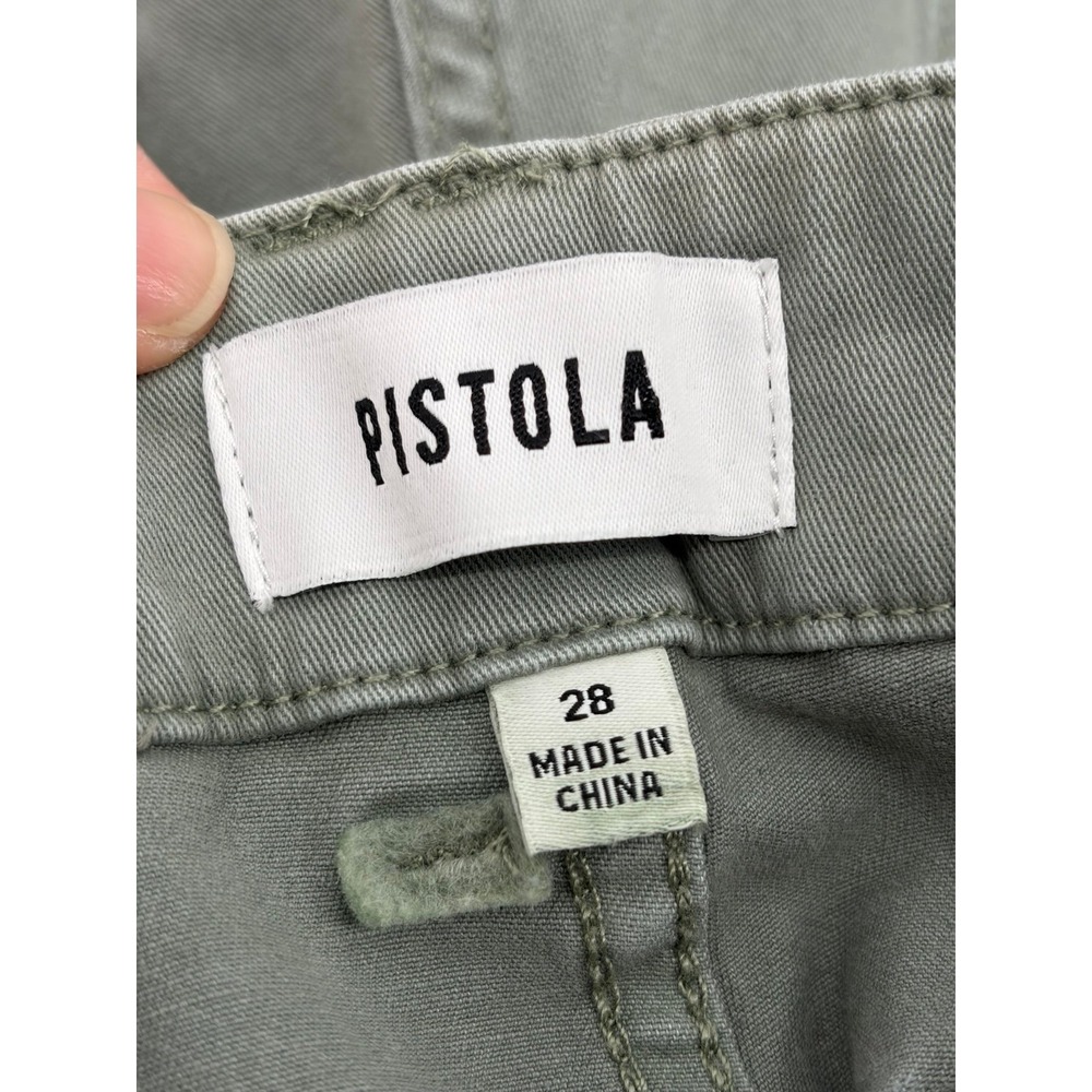 Pistola, Utility Shorts, Cotton Viscose,Olive Green,Cargo Sz 32, Women's Size 28 - Picture 4 of 10